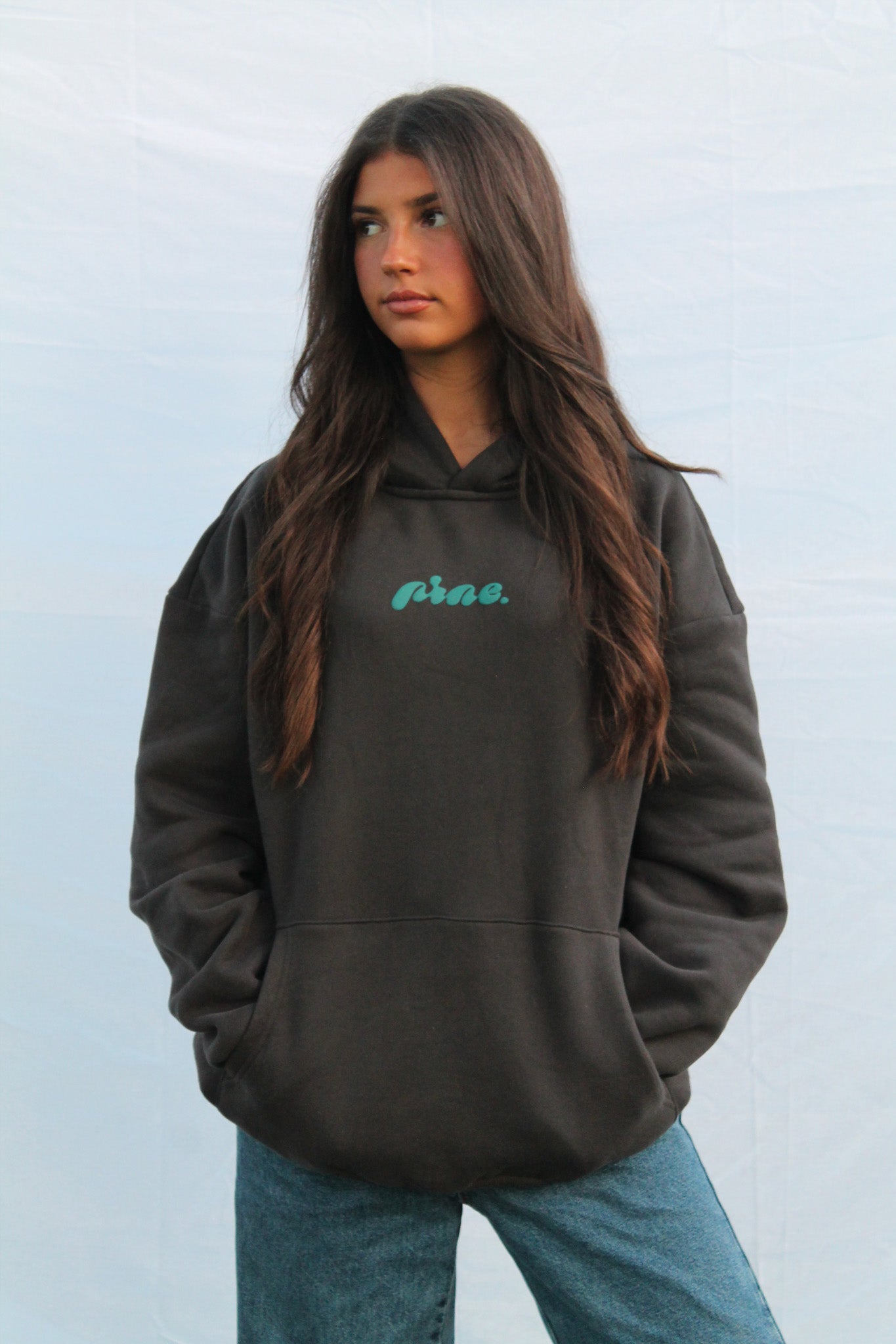 Riva Perseo - Charcoal Puff Hoodie